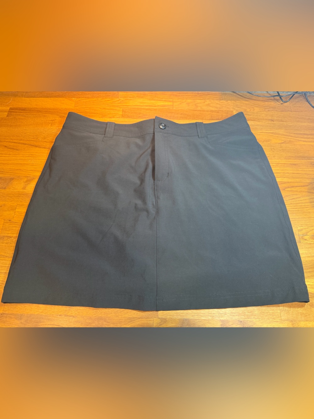 Eddie Bauer Black A-Line Skort size 16